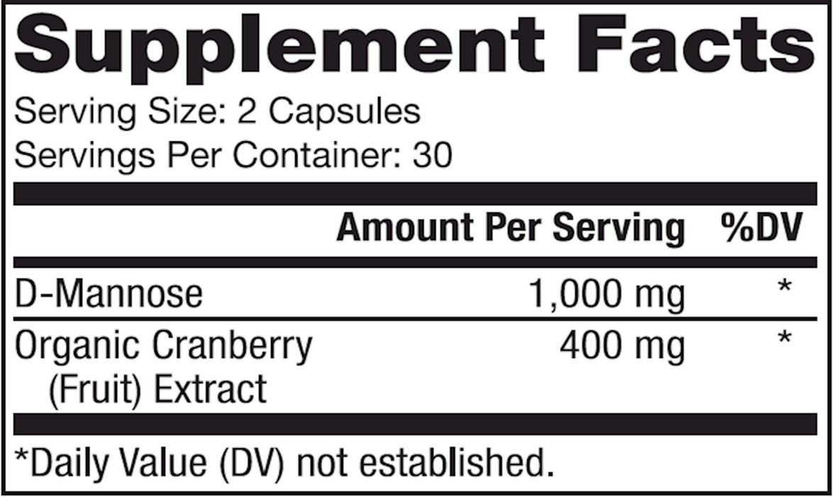 Dr. Mercola D-Mannose and Cranberry Extract