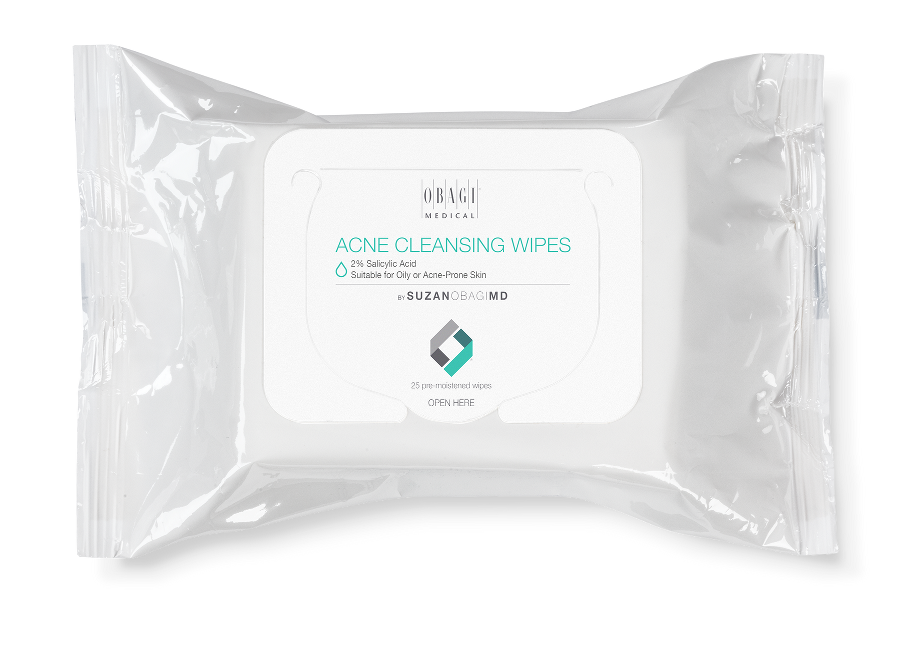 SUZANOBAGIMD™ On-the-Go Cleansing Wipes for Oily or Acne Prone Skin