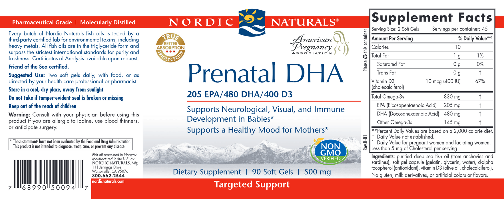 Prenatal DHA