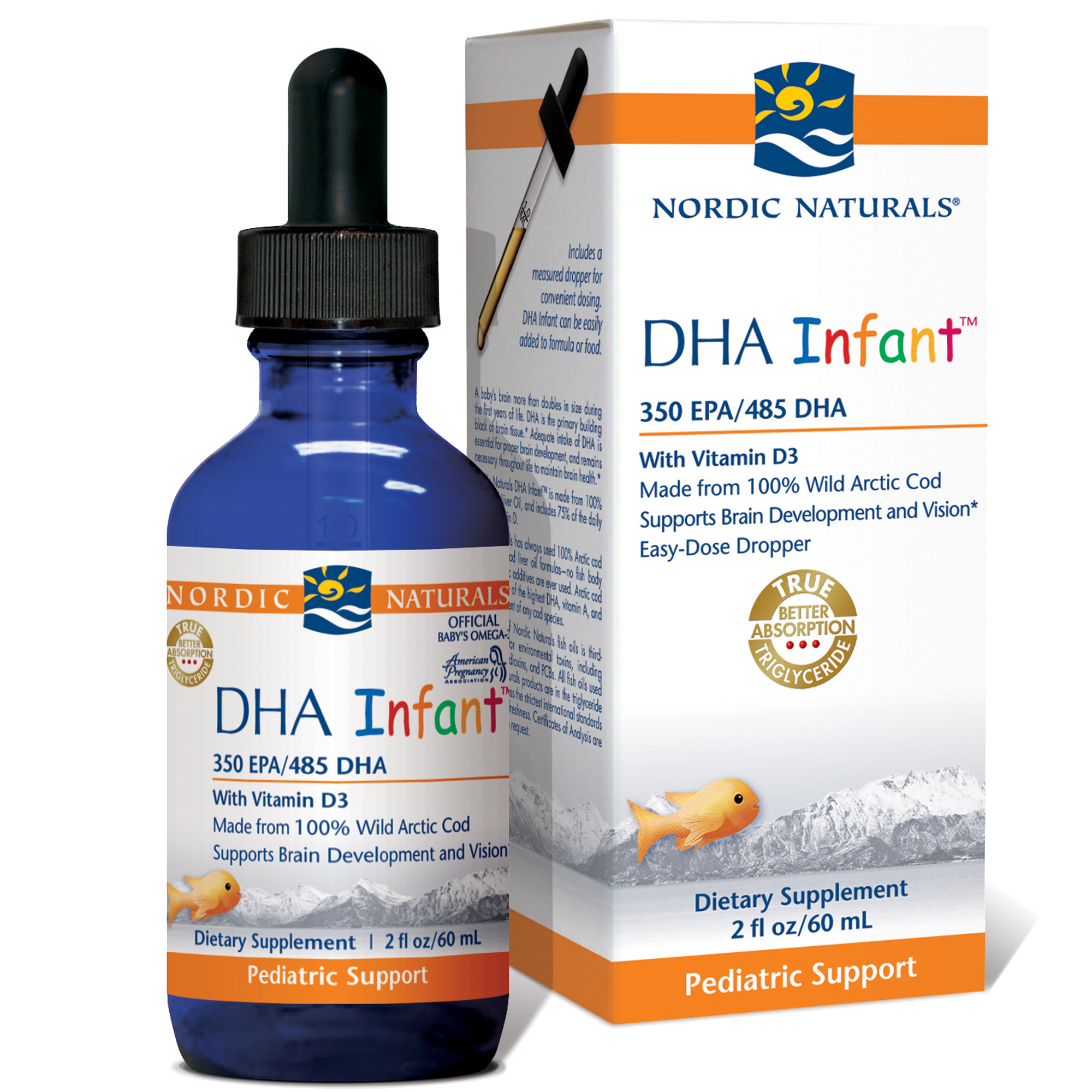 Nordic Naturals Omega-3 Plus Vitamin D Liquid - 8 oz bottle